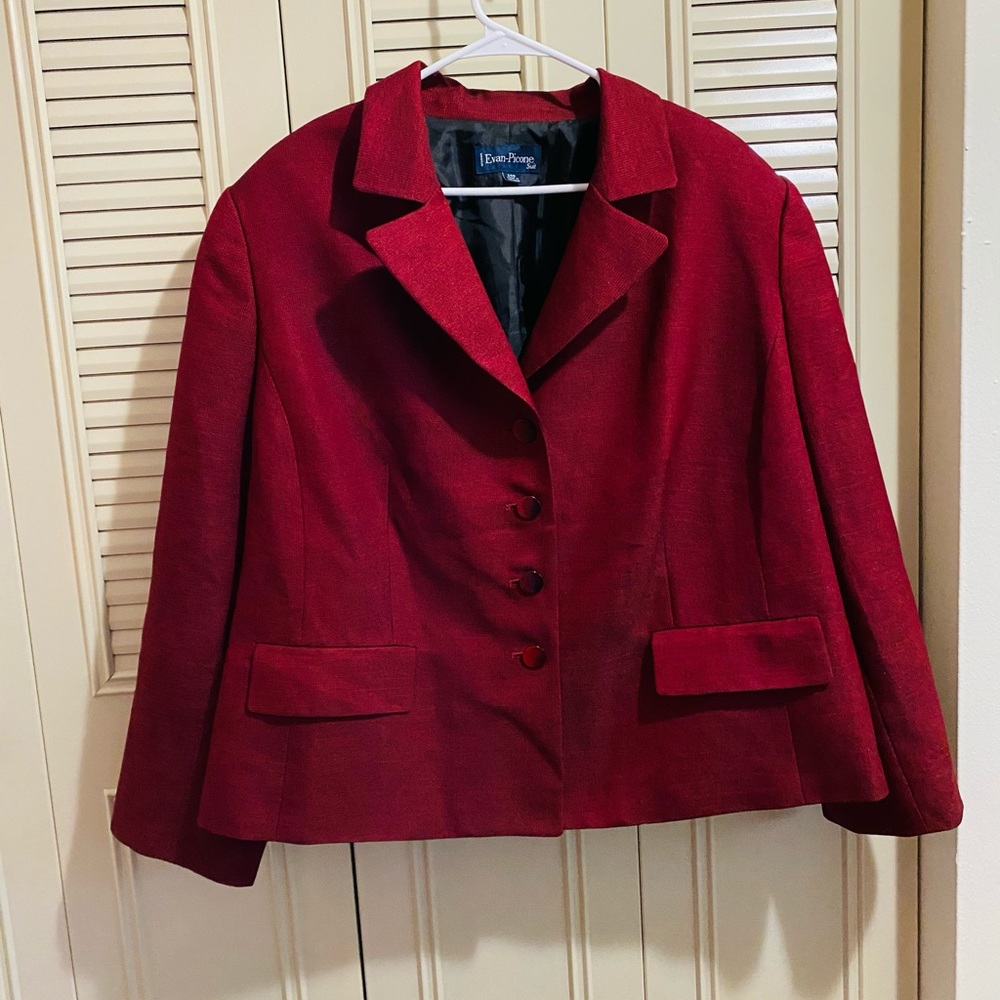 Evan Picone Red Suit
